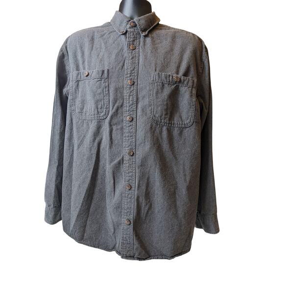 Duluth Trading Flannel Shirt Men Rugged Workwear Lumberjack Free Swingin 89328 - Picture 4 of 16